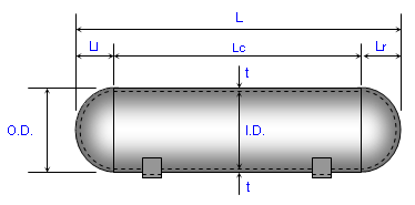 Tank with Spherical Ends Dimensional and Volume Data ...