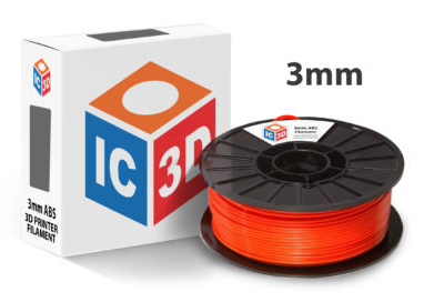 ABS Orange 3D Printer Filament 3mm