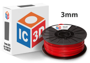 ABS Red 3D Printer Filament 3mm