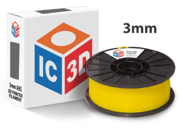 ABS Yellow 3D Printer Filament 3mm