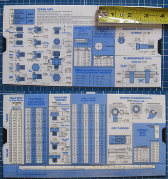ANSI Screw Engineering Slide Chart Selector - Click Image to Close