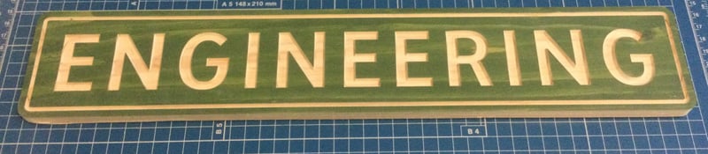 ENGINEERING Rustic Street Sign Green