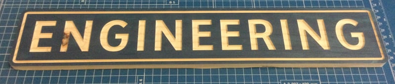 ENGINEERING Rustic Street Sign Blue