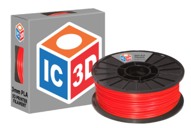 PLA Red 3D Printer Filament 3mm - Click Image to Close
