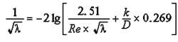 Pipe Friction Coefficient