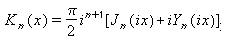 BesselK Function Equation