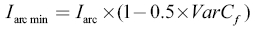 Arcing Current Variation Correction Factor Equation