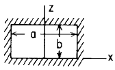 Rectangular plate; one edge fixed, opposite edge free, 