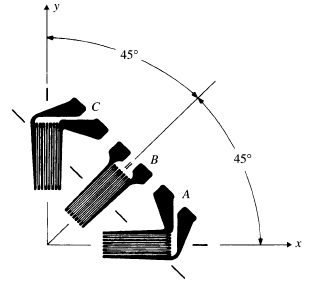 Three-element rectangular rosette