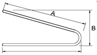 Re-bar Less Than 180° Bend with Center Line Length Equation and Calculator 