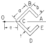 Missing Segment Rectangular Tube Section with Concentrated Intermediate Torsional Loading Applied Deflection and Stress Equations and Calculator #10 of 1a Loading