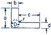 Torque Applied Deformation and Stress of a L-Section Equations and Calculator