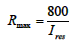 dynamic resistor resistance max