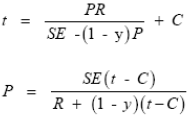 inside radius equations