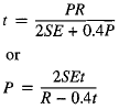 Longitudinal Stress (circumferential welds):