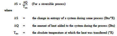 Entropy Equation