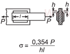 Three Lap Plate Weld Axial Load Parallel Weld Stress Equations and Calculator