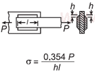 Three Lap Plate Weld Axial Load Parallel Weld Stress Calculator