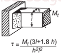 Weld Stress for Moment Applied to Rectangular Beam Calculator