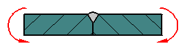 Weld Joint - Butt Joint Calculation - Bending Load Perpendicular to Weld